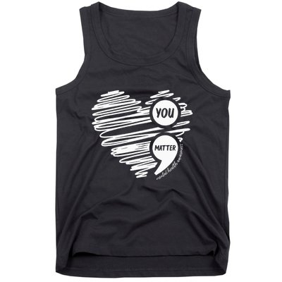 Mental Health Awareness Heart Wear Green For Mental Health Tank Top