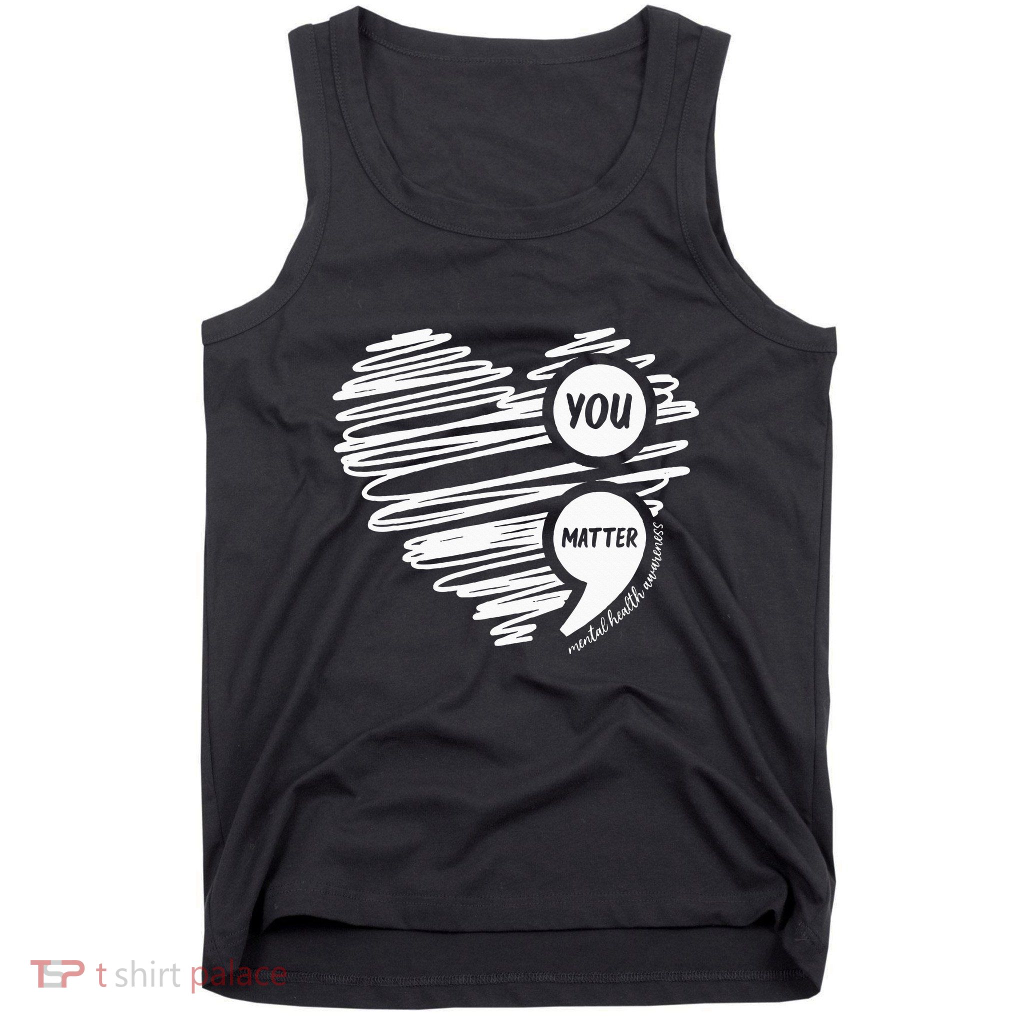 Mental Health Awareness Heart Wear Green For Mental Health Tank Top