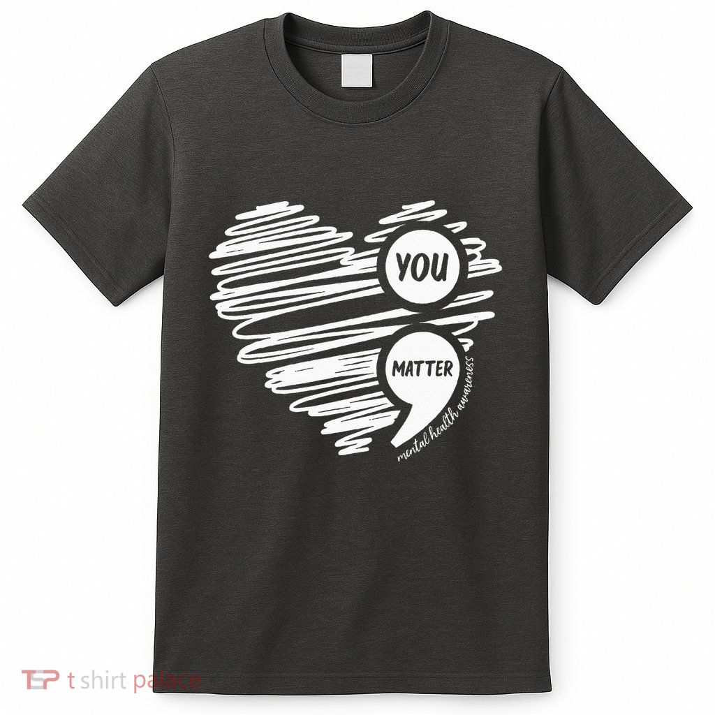 Mental Health Awareness Heart Wear Green For Mental Health T-Shirt