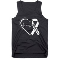 Mental Health Awareness Heart Fight The Stigma Green Ribbon Tank Top