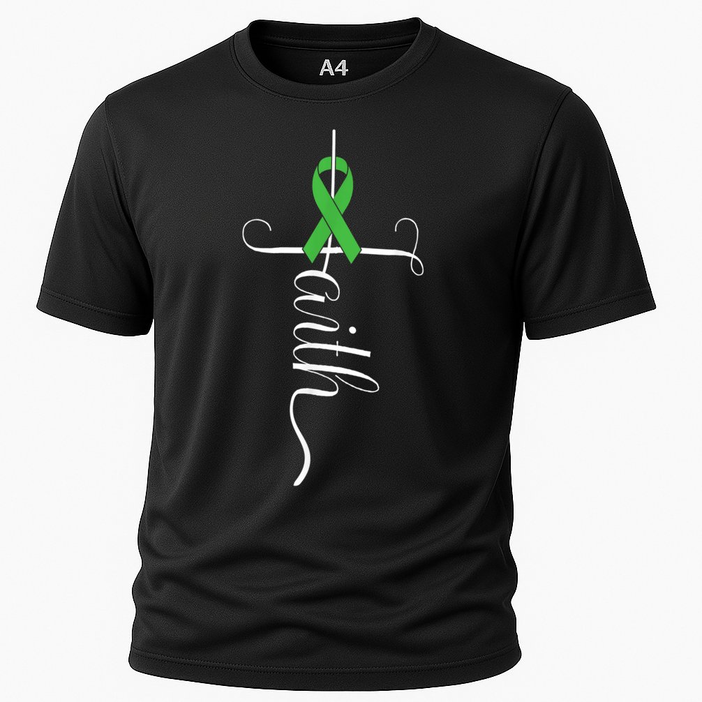 MEntal Health Awareness Green Ribbon Cooling Performance Crew T-Shirt