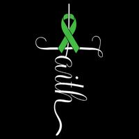 MEntal Health Awareness Green Ribbon Cooling Performance Crew T-Shirt