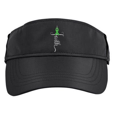 MEntal Health Awareness Green Ribbon Adult Drive Performance Visor