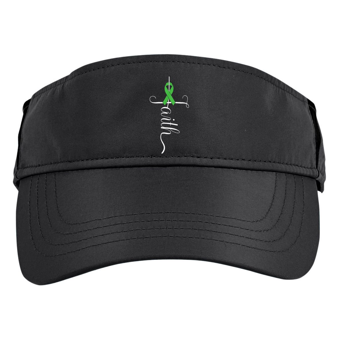 MEntal Health Awareness Green Ribbon Adult Drive Performance Visor