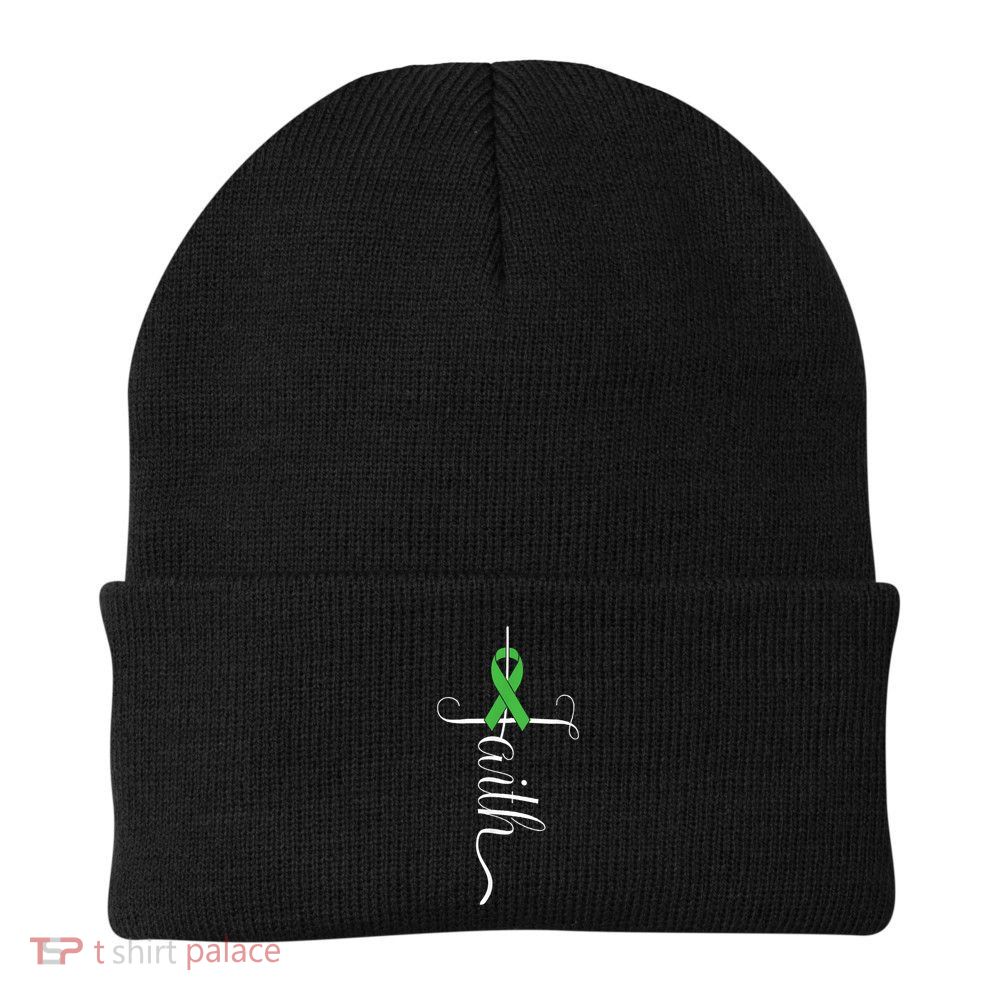 MEntal Health Awareness Green Ribbon Beanie