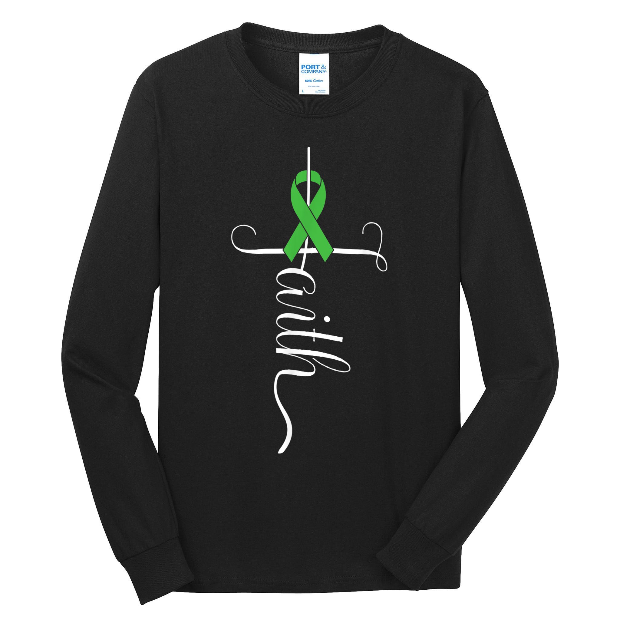 MEntal Health Awareness Green Ribbon Tall Long Sleeve T-Shirt