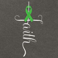 MEntal Health Awareness Green Ribbon Cotton Canvas Backpack