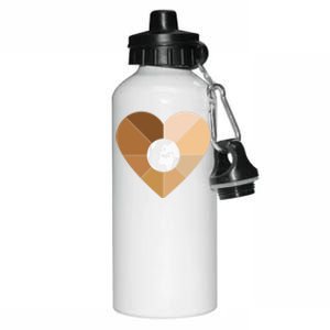 Melanin Heart Black History Month Bhm Earth Gift Funny Gift Aluminum Water Bottle