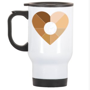 Melanin Heart Black History Month Bhm Earth Gift Funny Gift Stainless Steel Travel Mug