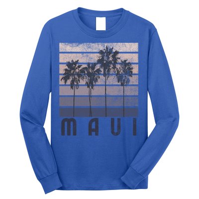 Maui Hawaii Beach Summer Vacation Vintage Gift Long Sleeve Shirt