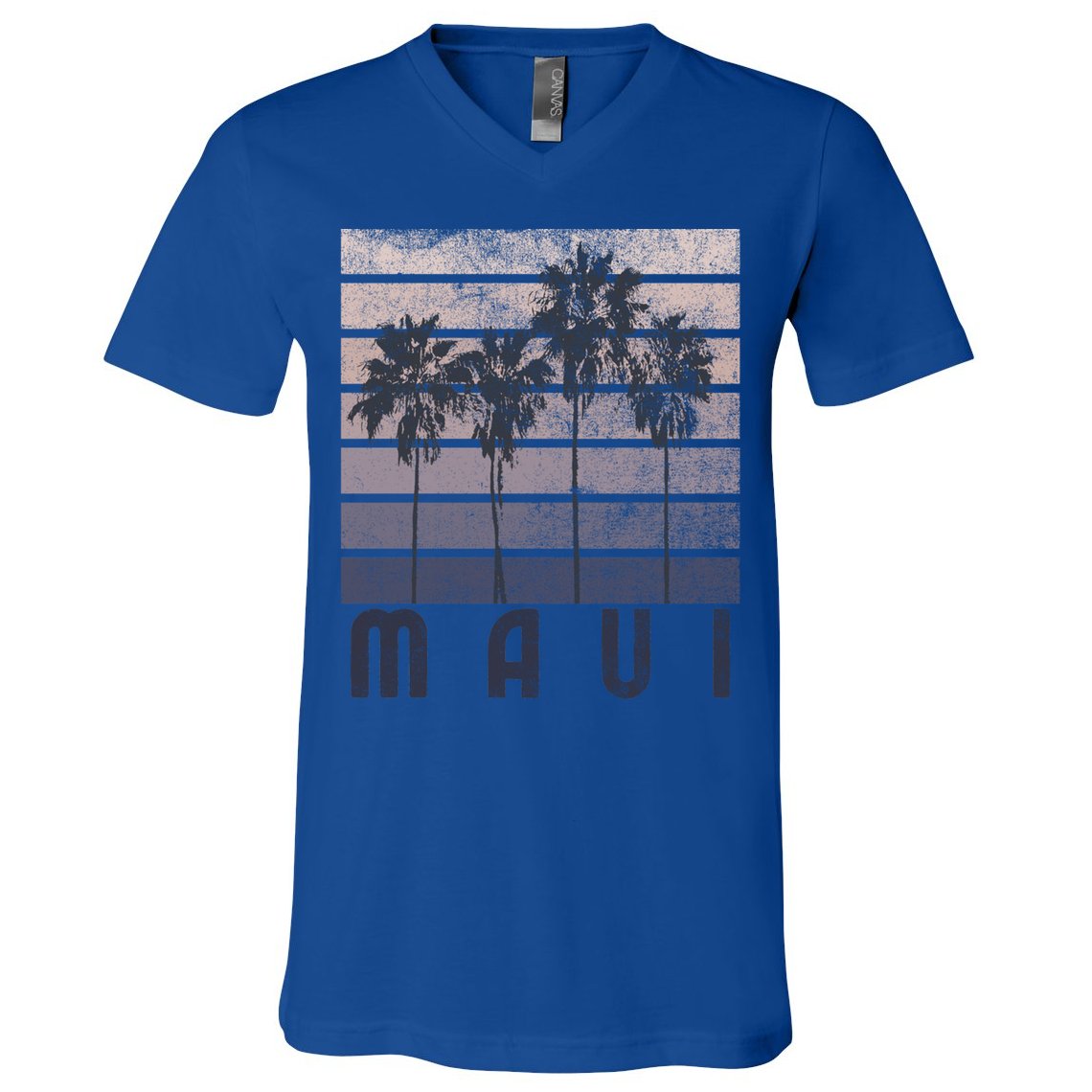Maui Hawaii Beach Summer Vacation Vintage Gift V-Neck T-Shirt