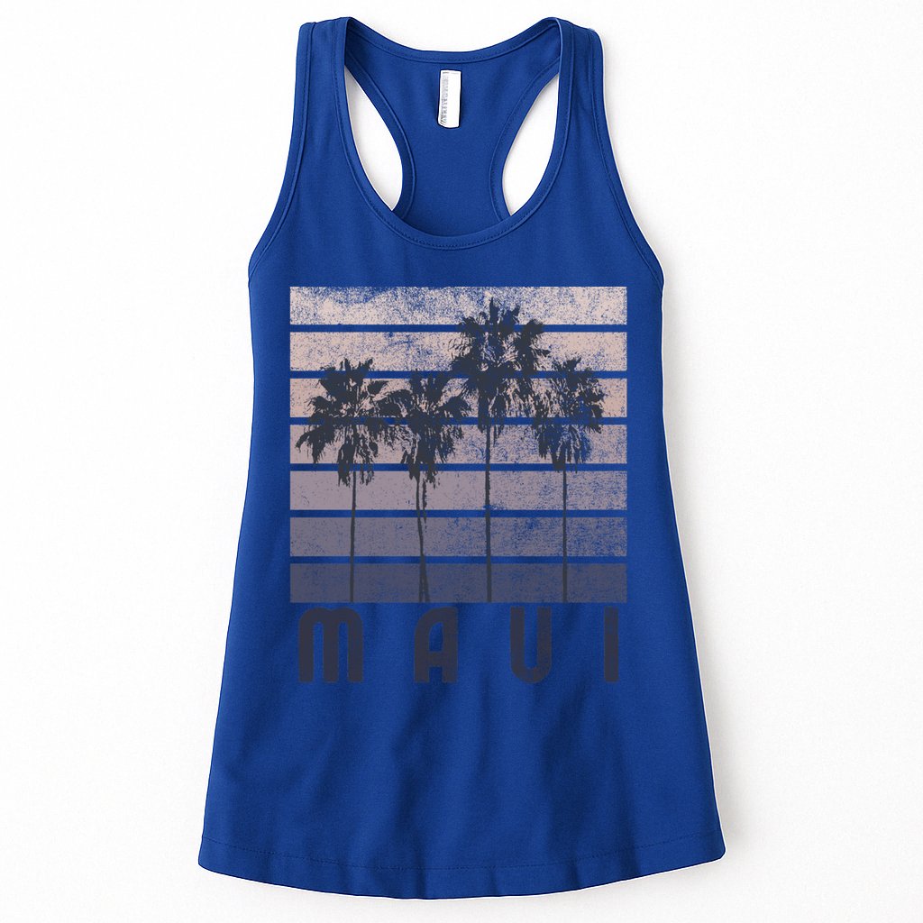 Maui Hawaii Beach Summer Vacation Vintage Gift Womens Tank Top