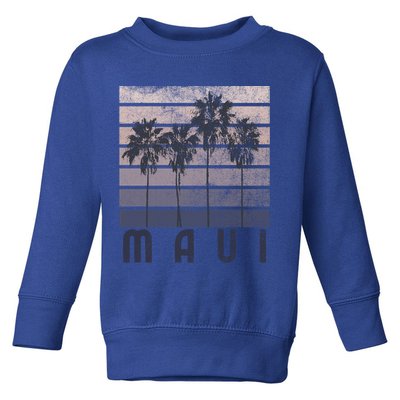 Maui Hawaii Beach Summer Vacation Vintage Gift Toddler Sweatshirt