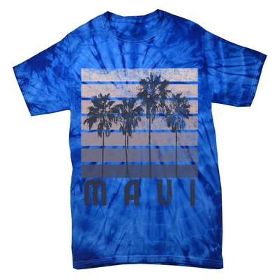 Maui Hawaii Beach Summer Vacation Vintage Gift Tie-Dye T-Shirt