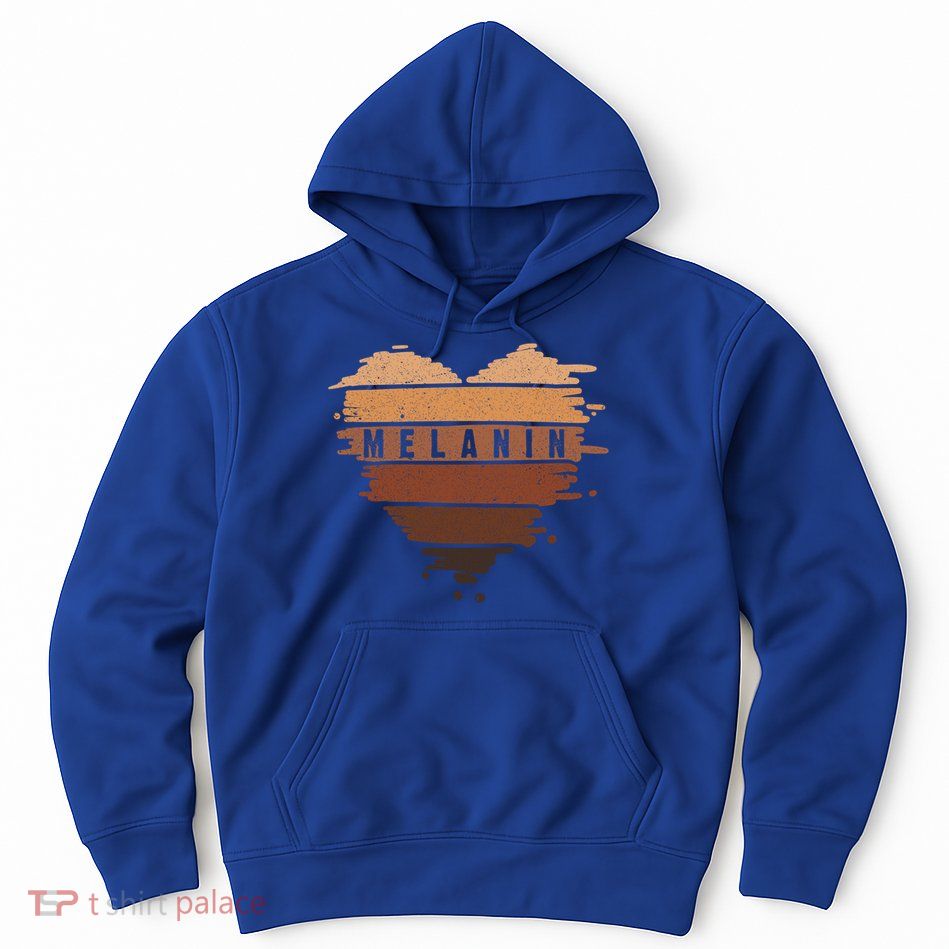 Melanin Heart Black Is Beautiful Great Gift Hoodie