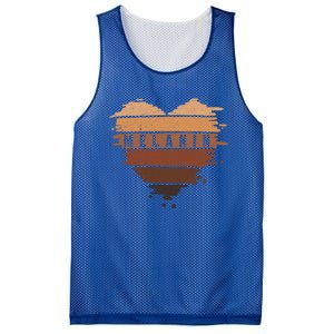 Melanin Heart Black Is Beautiful Great Gift Mesh Reversible Basketball Jersey Tank