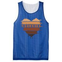 Melanin Heart Black Is Beautiful Great Gift Mesh Reversible Basketball Jersey Tank