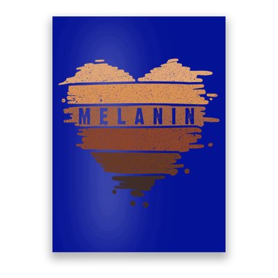 Melanin Heart Black Is Beautiful Great Gift Poster