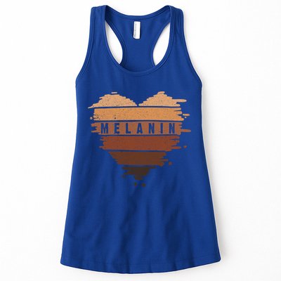 Melanin Heart Black Is Beautiful Great Gift Womens Tank Top