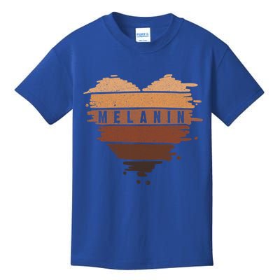 Melanin Heart Black Is Beautiful Great Gift Kids T-Shirt