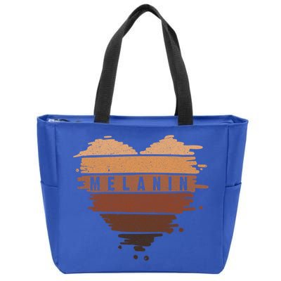 Melanin Heart Black Is Beautiful Great Gift Zip Tote Bag