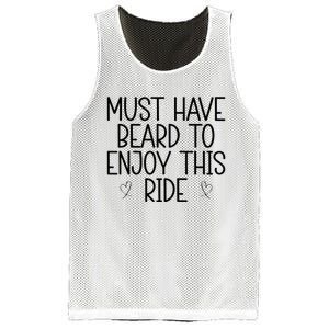 Must Have Beard To Enjoy This Ride Mesh Reversible Basketball Jersey Tank