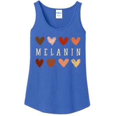 Melanin Hearts Black Is Beautiful Gift Ladies Essential Tank