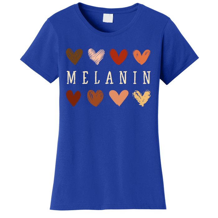 Melanin Hearts Black Is Beautiful Gift Women's T-Shirt