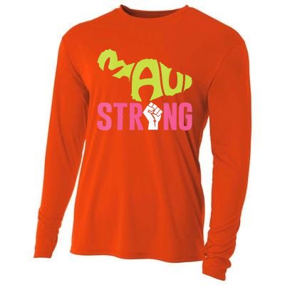 Maui Hawaii Beach Strong VNeck Cooling Performance Long Sleeve Crew