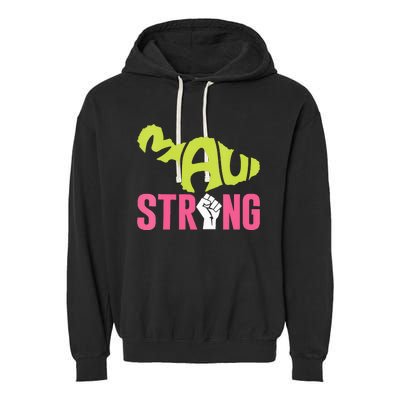 Maui Hawaii Beach Strong VNeck Garment-Dyed Fleece Hoodie