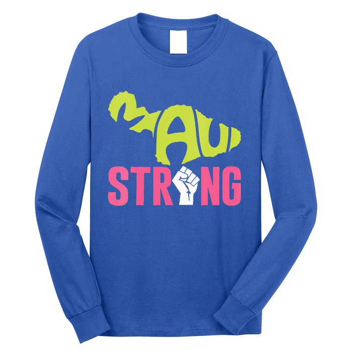 Maui Hawaii Beach Strong VNeck Long Sleeve Shirt