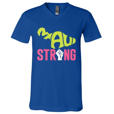 Maui Hawaii Beach Strong VNeck V-Neck T-Shirt