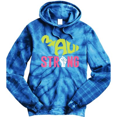 Maui Hawaii Beach Strong VNeck Tie Dye Hoodie