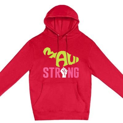 Maui Hawaii Beach Strong VNeck Premium Pullover Hoodie