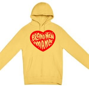 Mom Heart Brand New Mama Premium Pullover Hoodie