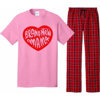 Mom Heart Brand New Mama Pajama Set