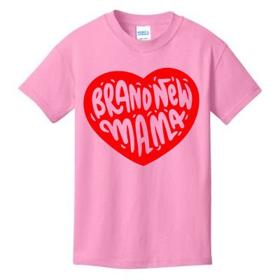 Mom Heart Brand New Mama Kids T-Shirt