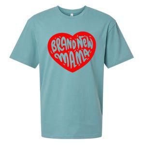 Mom Heart Brand New Mama Sueded Cloud Jersey T-Shirt