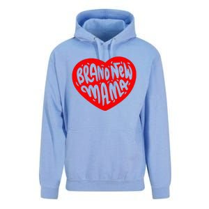 Mom Heart Brand New Mama Unisex Surf Hoodie