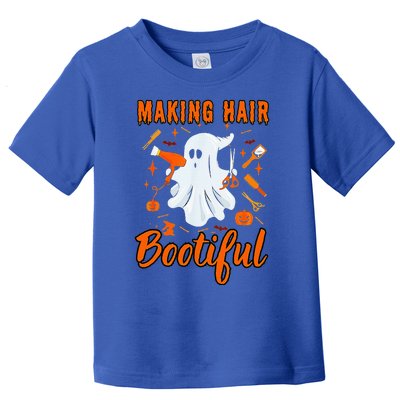 Making Hair Bootiful Funny Scary Ghost Hairdresser Halloween Toddler T-Shirt