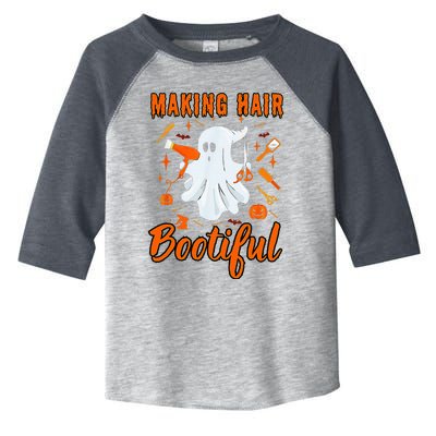 Making Hair Bootiful Funny Scary Ghost Hairdresser Halloween Toddler Fine Jersey T-Shirt