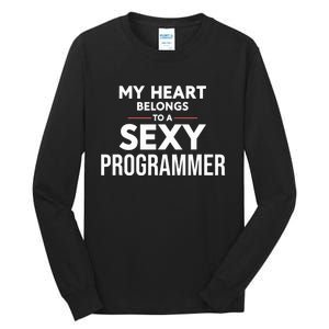 My Heart Belongs To A Sexy Programmer Tall Long Sleeve T-Shirt