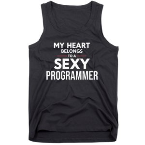 My Heart Belongs To A Sexy Programmer Tank Top