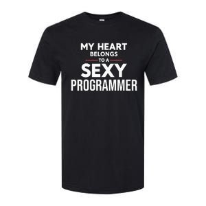 My Heart Belongs To A Sexy Programmer Softstyle CVC T-Shirt