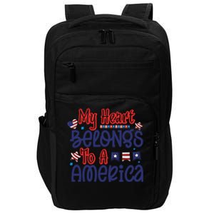 My Heart Belongs To A America Impact Tech Backpack