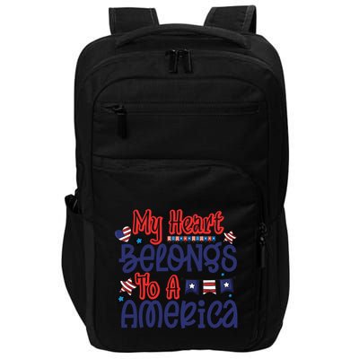 My Heart Belongs To A America Impact Tech Backpack