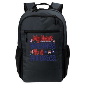 My Heart Belongs To A America Daily Commute Backpack