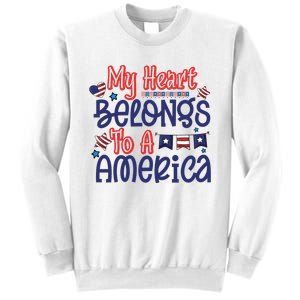 My Heart Belongs To A America Sweatshirt