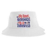 My Heart Belongs To A America Sustainable Bucket Hat