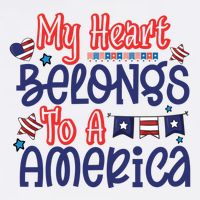 My Heart Belongs To A America Button